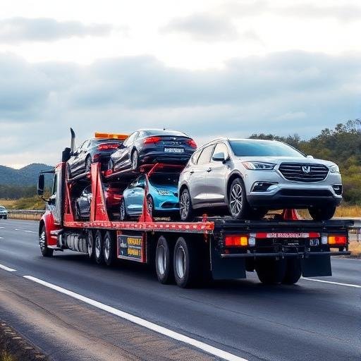 Fleet vehicle collected on a flatbed as part of a scheduled maintenance rotation in Toronto