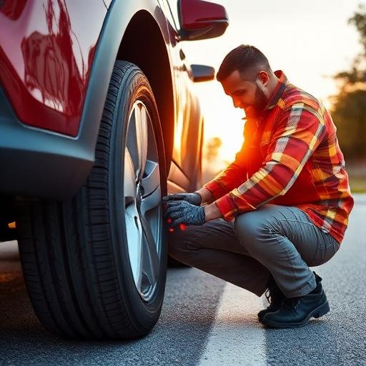 Roadside technician assisting a commercial cargo van driver stopped mid-route in the Greater Toronto Area