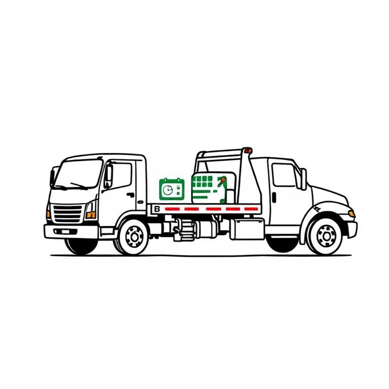 Vehicle loaded on a flatbed for a pre-booked scheduled transport between Toronto and a storage facility
